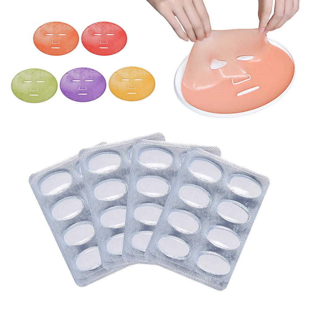 DIY Facial Automatic Mask Machine Use Effervescent Collagen Tablets Anti Aging Wrinkle Hydrating Whitening Fruit Vegetable Maker
