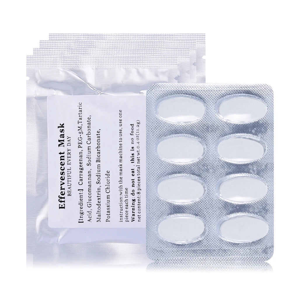 DIY Facial Automatic Mask Machine Use Effervescent Collagen Tablets Anti Aging Wrinkle Hydrating Whitening Fruit Vegetable Maker